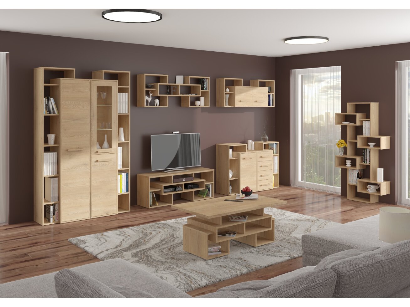 Svetainės baldų komplektas RIO 7 8