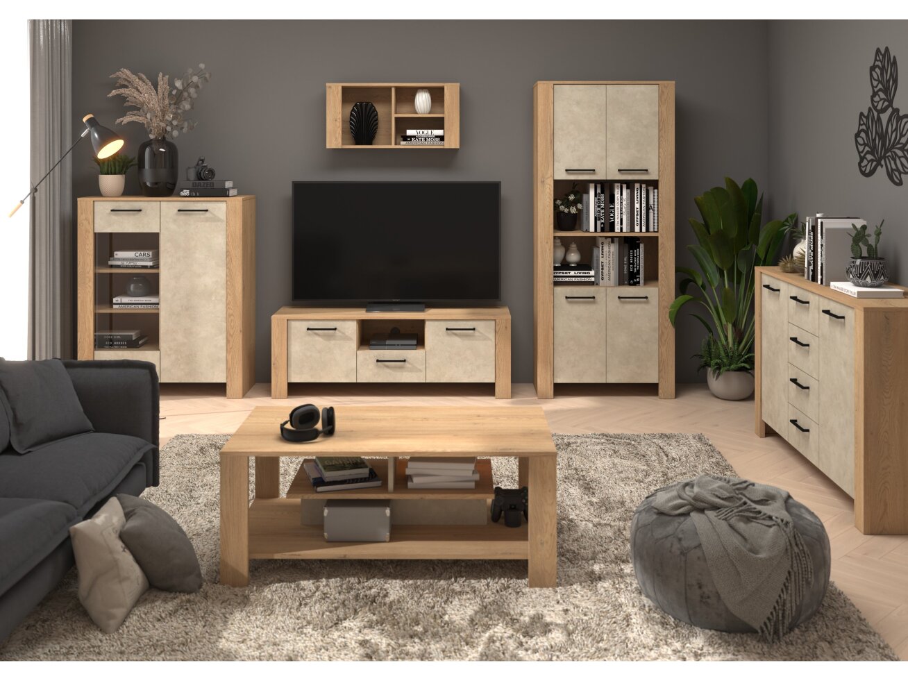 Svetainės baldų komplektas SLIDE 1 6