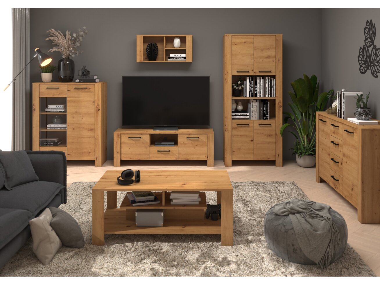 Svetainės baldų komplektas SLIDE 1 8 Svetainės baldų komplektas SLIDE 1 8