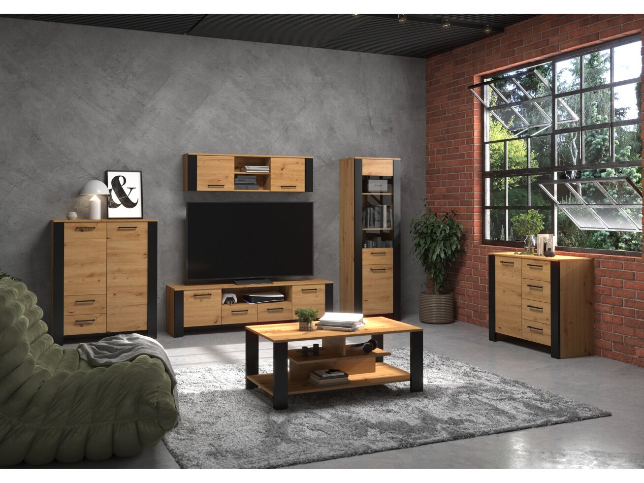 Svetainės baldų komplektas SLIDE 2 10 Svetainės baldų komplektas SLIDE 2 10