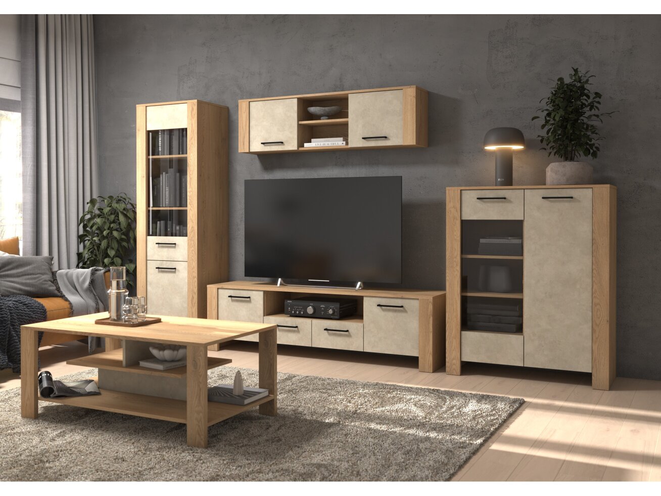 Svetainės baldų komplektas SLIDE 4 6 Svetainės baldų komplektas SLIDE 4 6