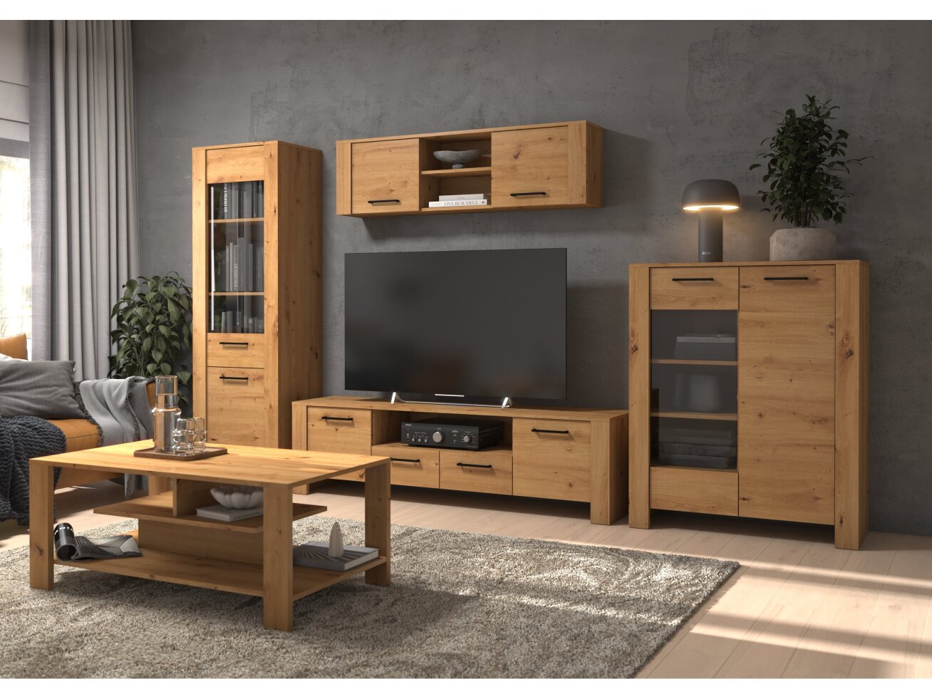 Svetainės baldų komplektas SLIDE 4 8 Svetainės baldų komplektas SLIDE 4 8