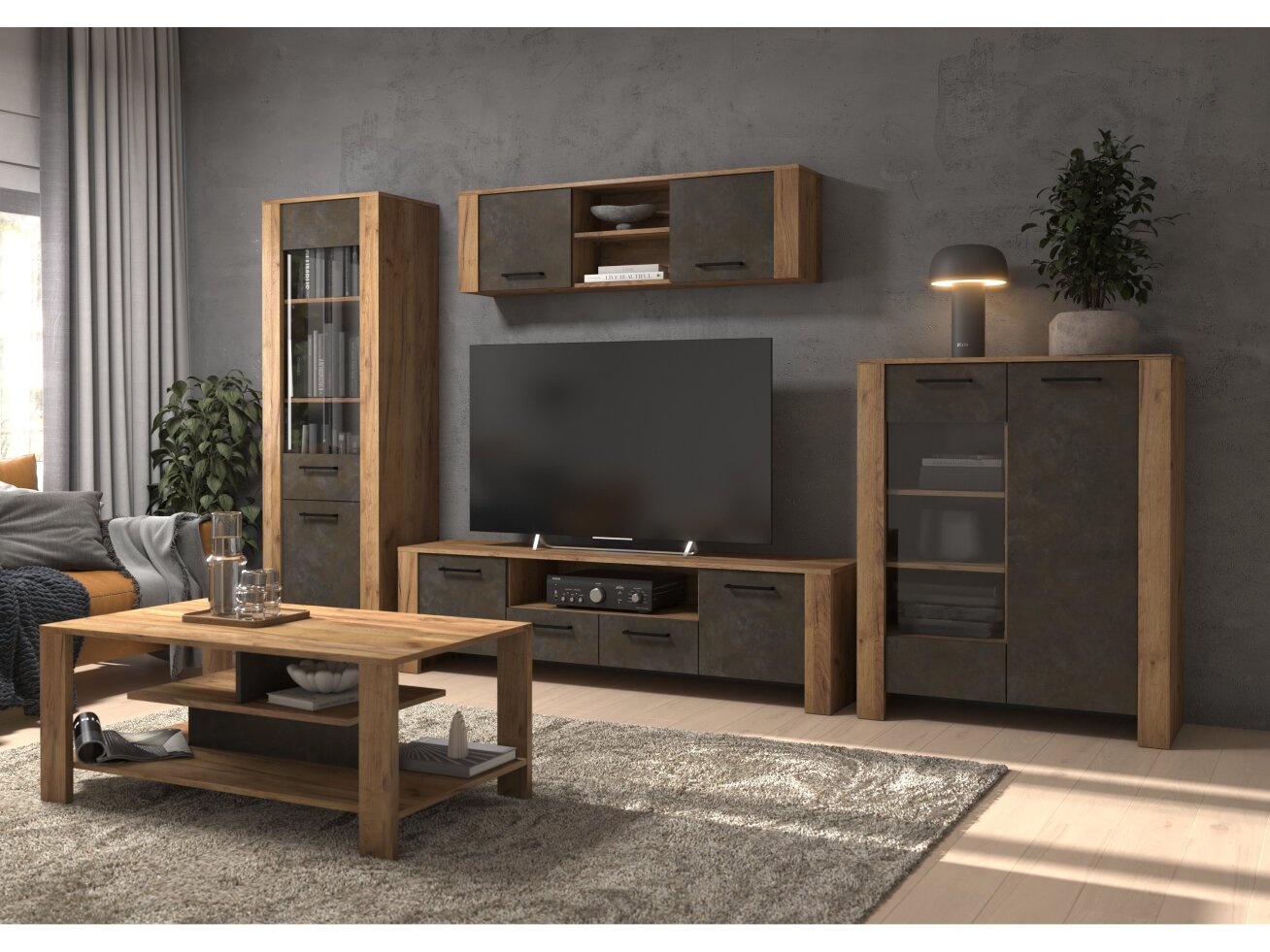 Svetainės baldų komplektas SLIDE 4 5