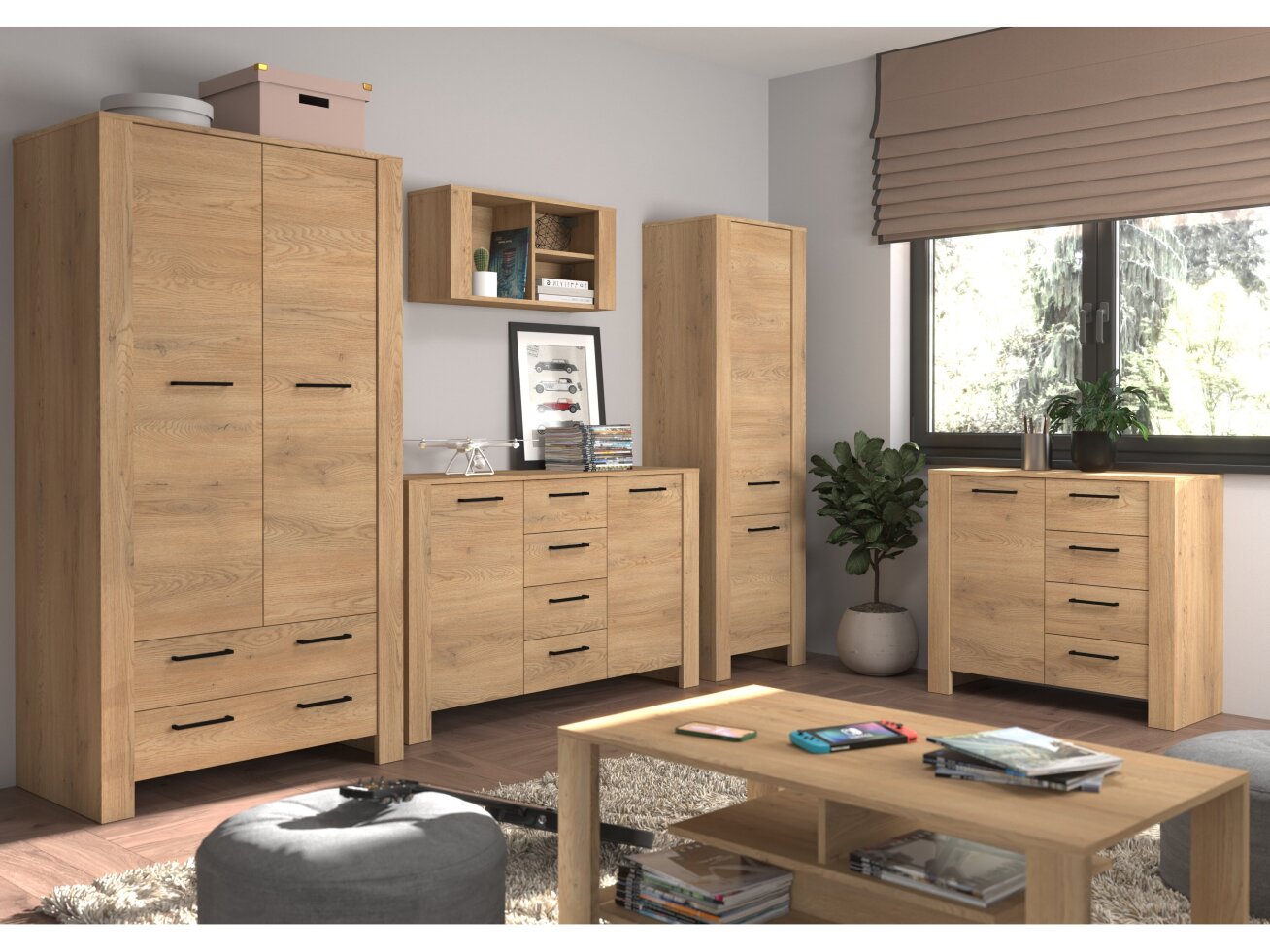 Svetainės baldų komplektas SLIDE 5 9 Svetainės baldų komplektas SLIDE 5 9