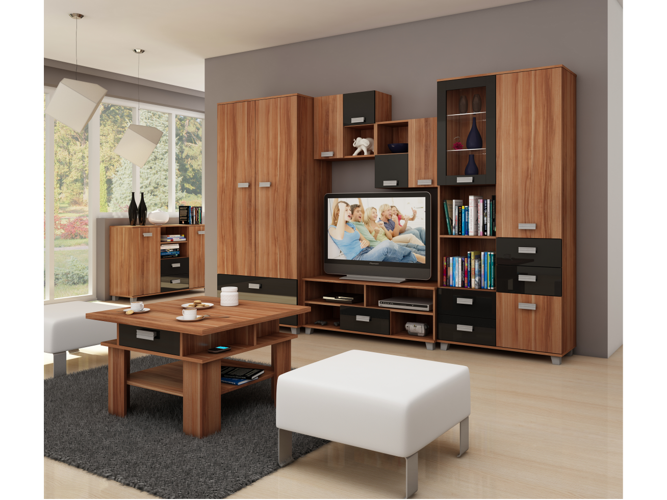 Svetainės baldų komplektas SOLO 1 10 Svetainės baldų komplektas SOLO 1 10