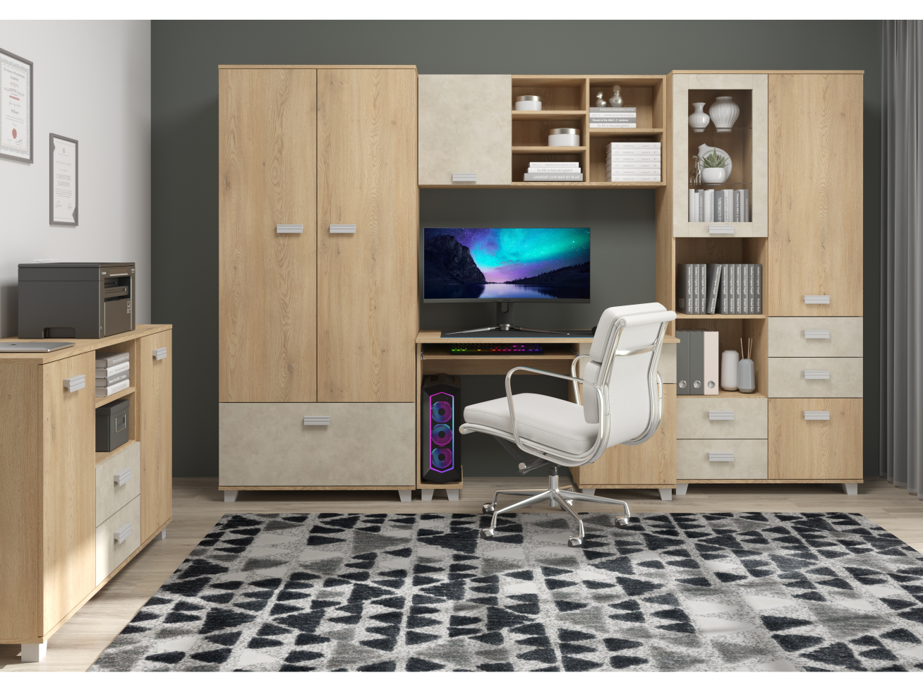 Biuro baldų komplektas SOLO 2 8 Biuro baldų komplektas SOLO 2 8