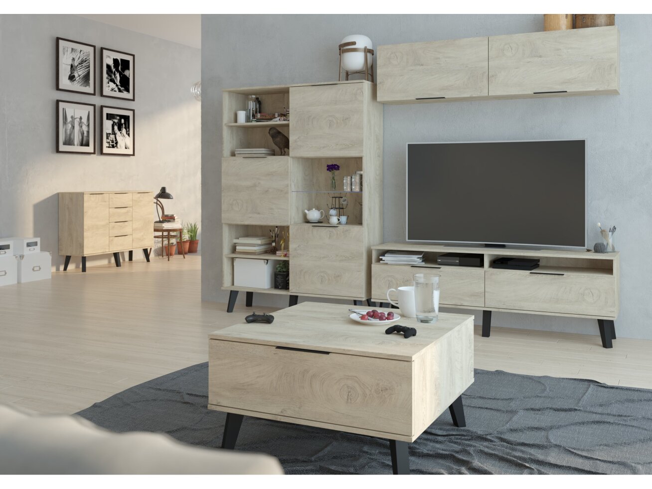 Svetainės baldų komplektas SVEN 2 9 Svetainės baldų komplektas SVEN 2 9