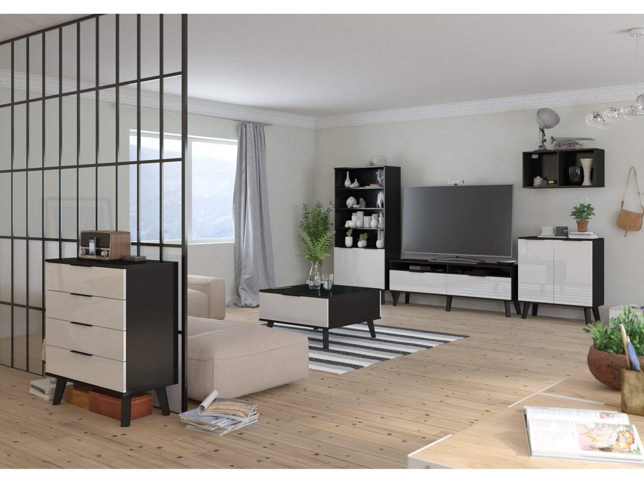 Svetainės baldų komplektas SVEN 4 8 Svetainės baldų komplektas SVEN 4 8