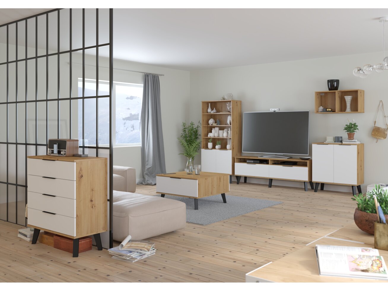 Svetainės baldų komplektas SVEN 4 7 Svetainės baldų komplektas SVEN 4 7