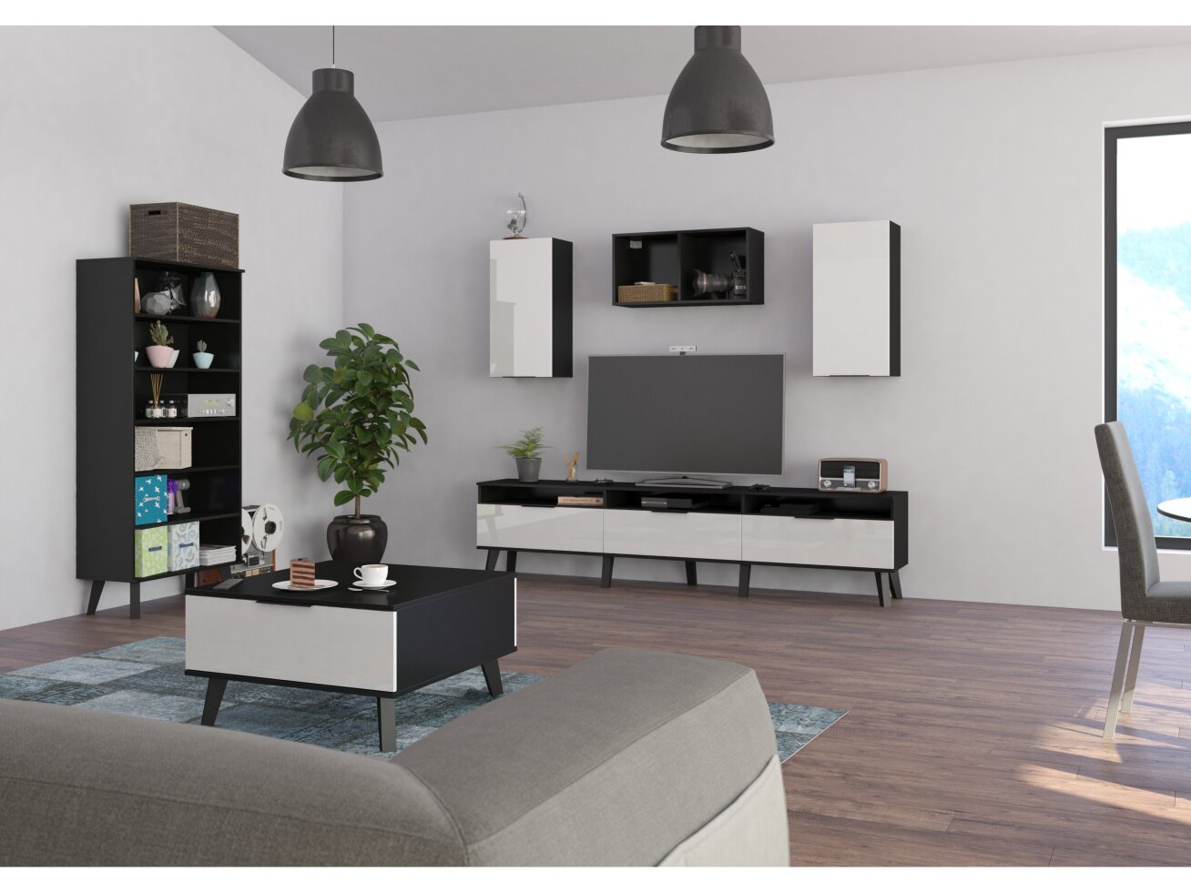 Svetainės baldų komplektas SVEN 5 7 Svetainės baldų komplektas SVEN 5 7