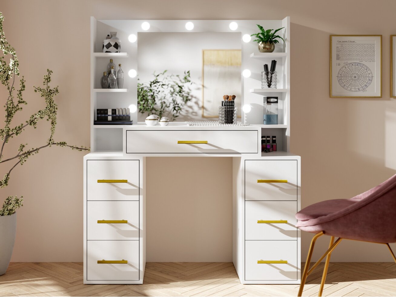 Kosmetinis staliukas BROADWAY 3