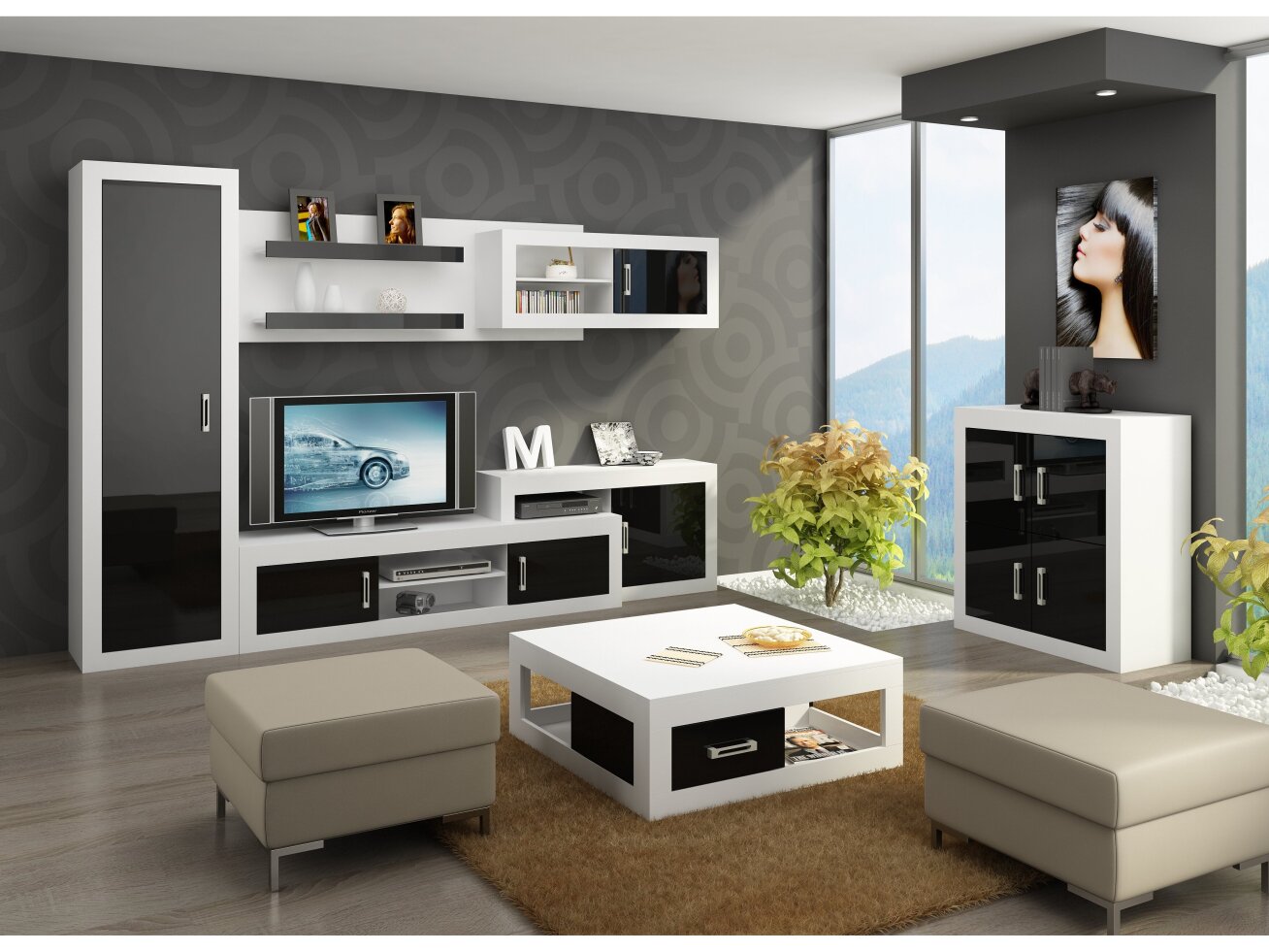 Svetainės baldų komplektas VERIN 3 7 Svetainės baldų komplektas VERIN 3 7