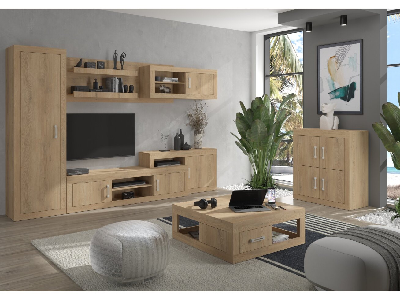 Svetainės baldų komplektas VERIN 3 5 Svetainės baldų komplektas VERIN 3 5