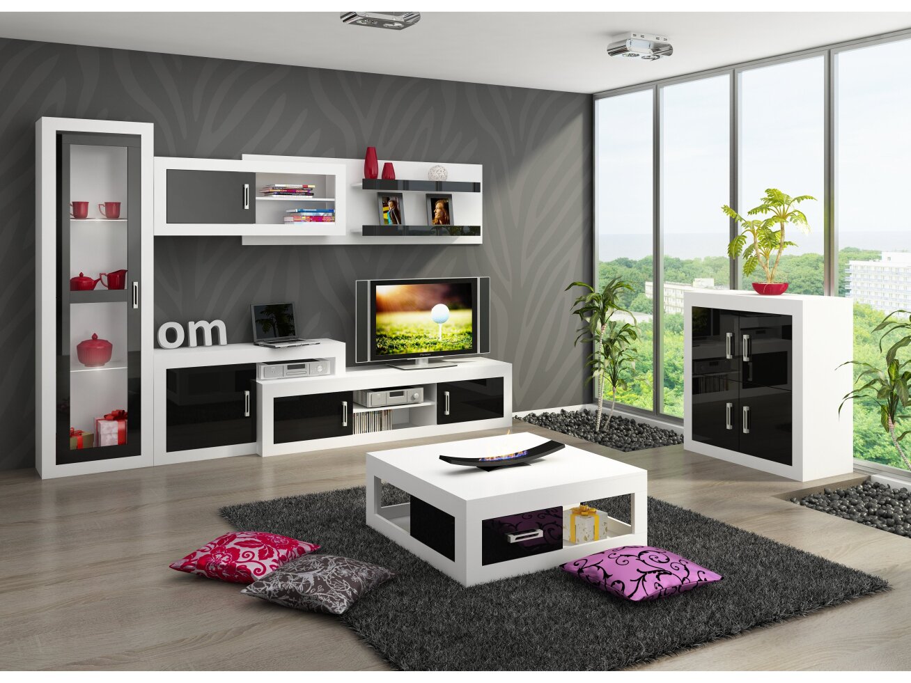 Svetainės baldų komplektas VERIN 4 7 Svetainės baldų komplektas VERIN 4 7