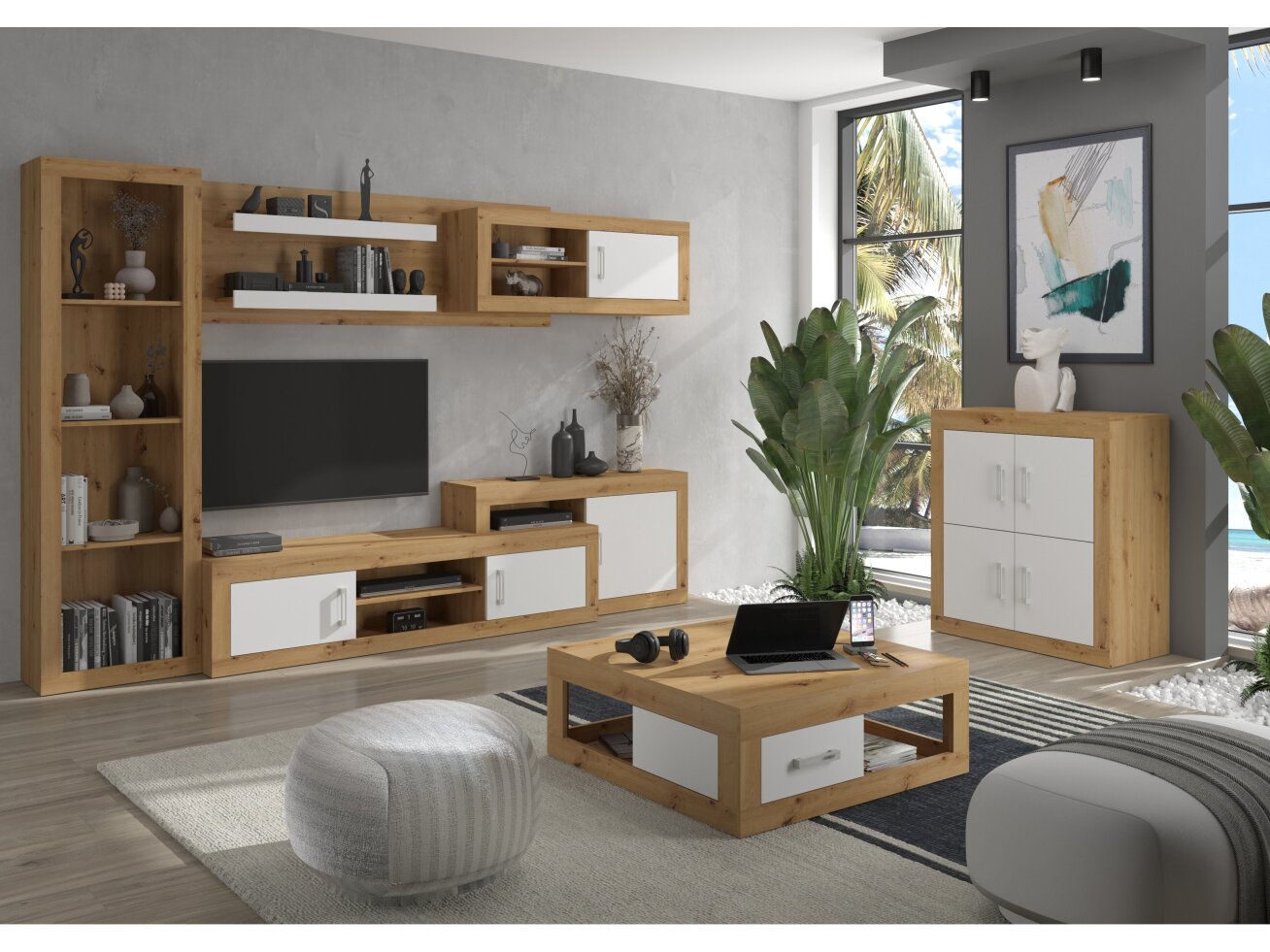 Svetainės baldų komplektas VERIN 7 9 Svetainės baldų komplektas VERIN 7 9