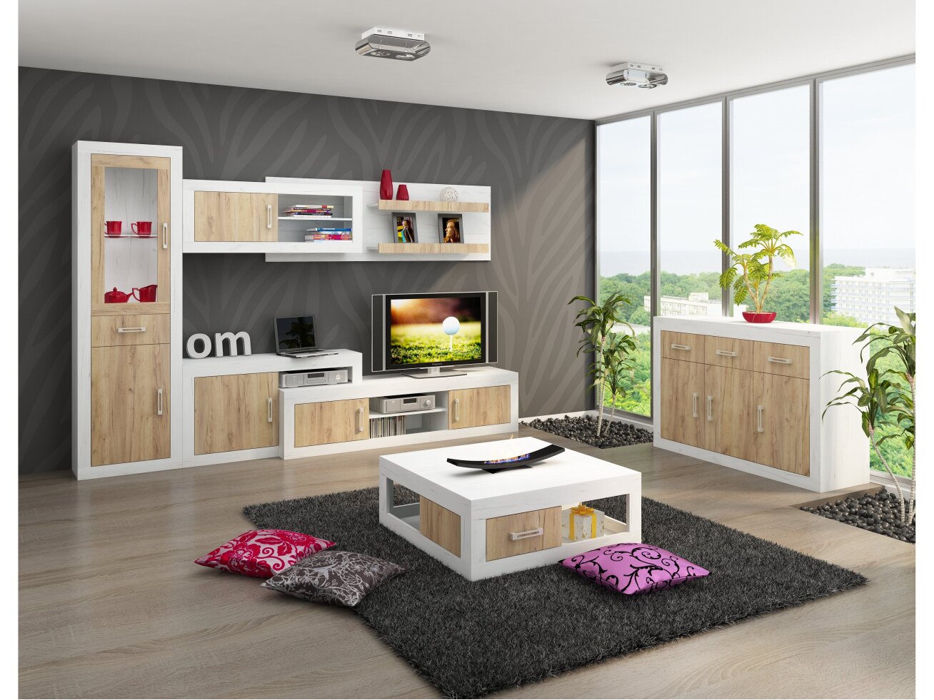 Svetainės baldų komplektas VERIN 8 8 Svetainės baldų komplektas VERIN 8 8