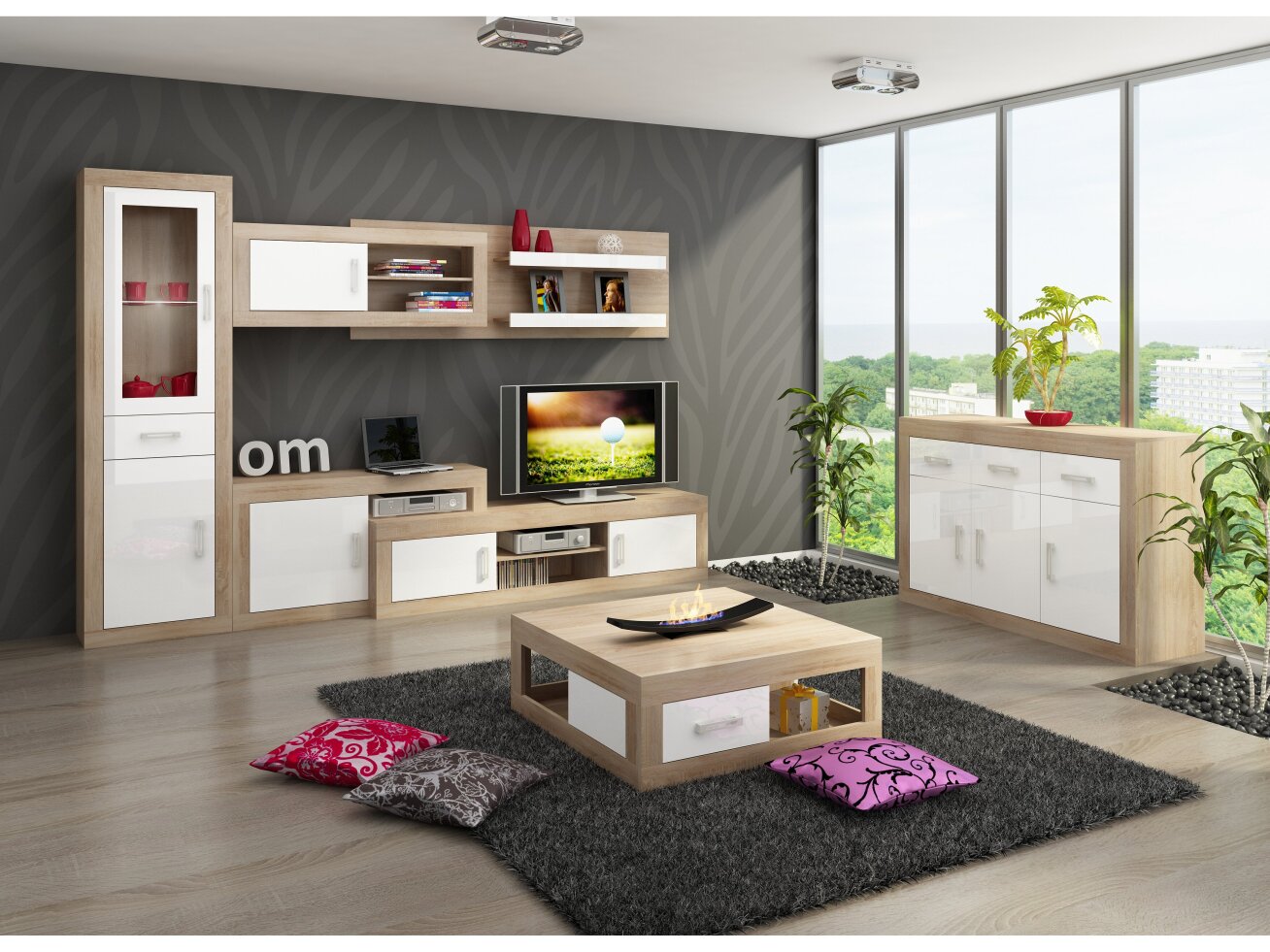 Svetainės baldų komplektas VERIN 8 6 Svetainės baldų komplektas VERIN 8 6