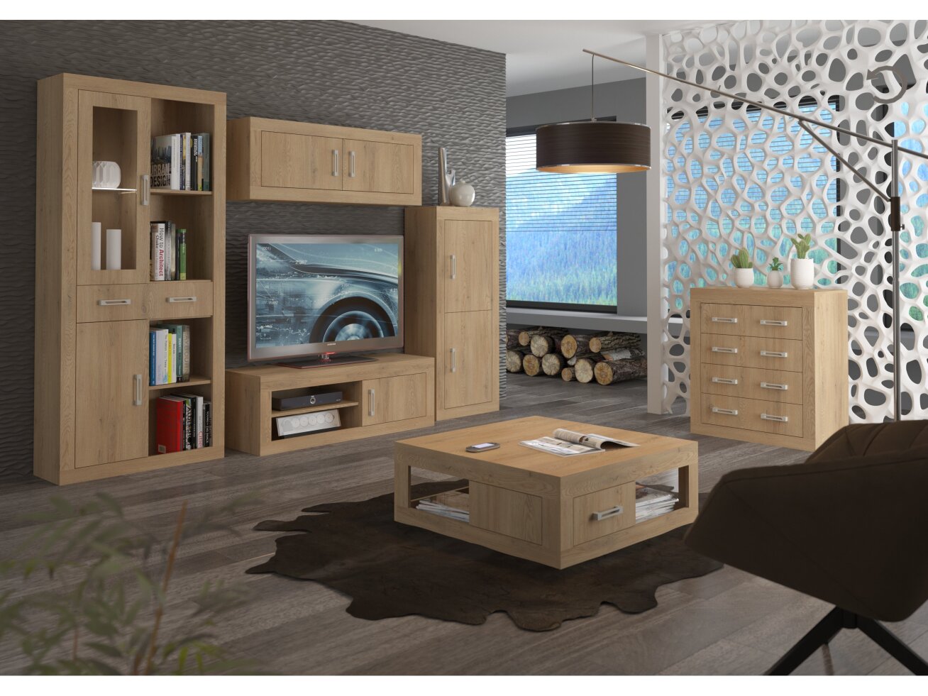 Svetainės baldų komplektas VERIN 9 5 Svetainės baldų komplektas VERIN 9 5