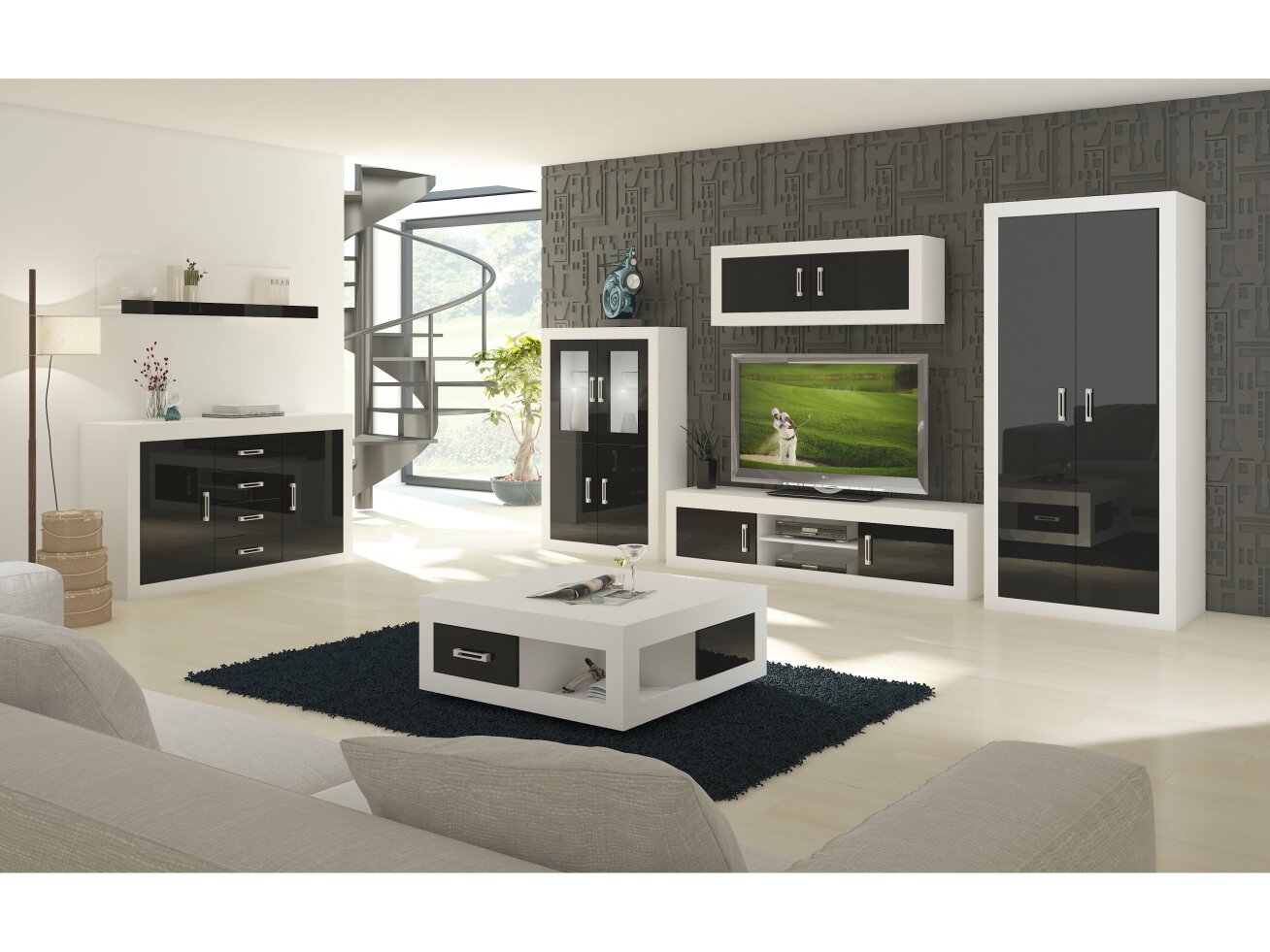 Svetainės baldų komplektas VERIN 10 7 Svetainės baldų komplektas VERIN 10 7