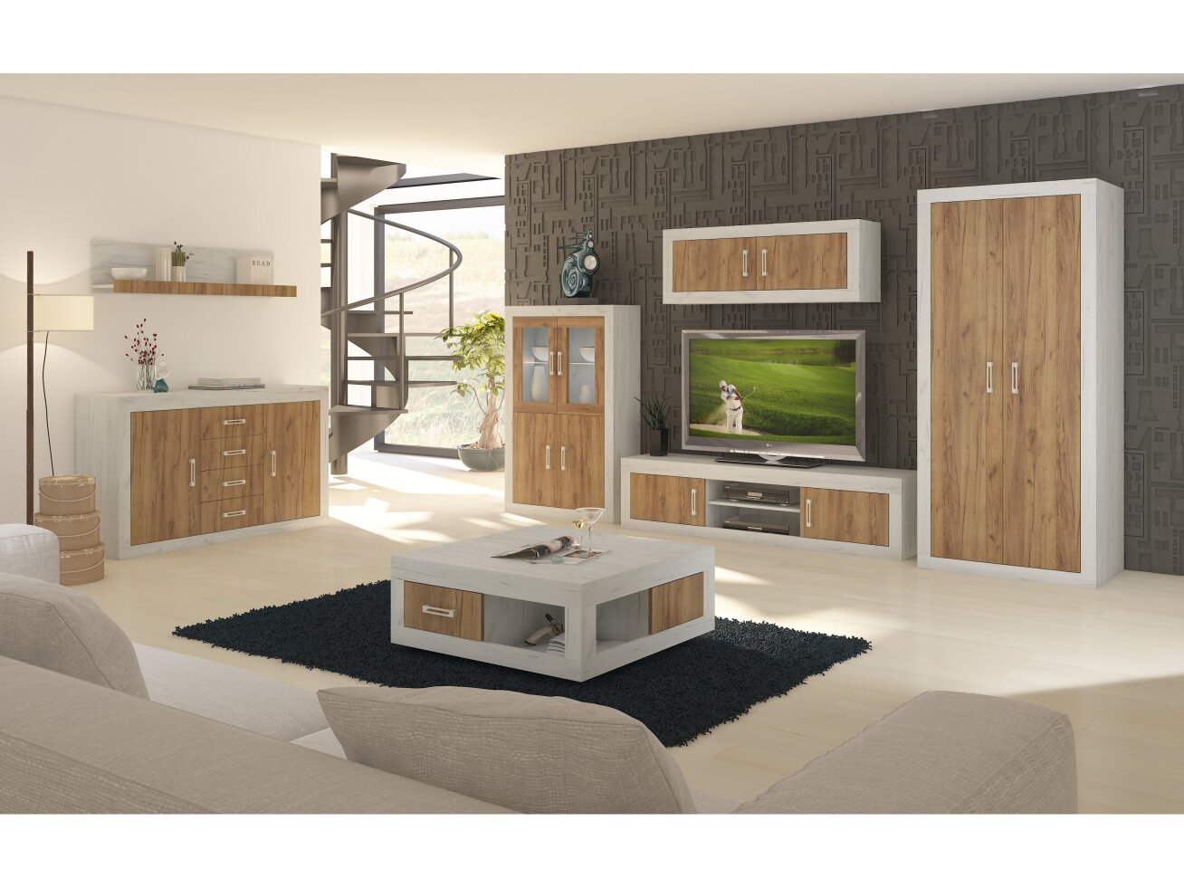 Svetainės baldų komplektas VERIN 10 8