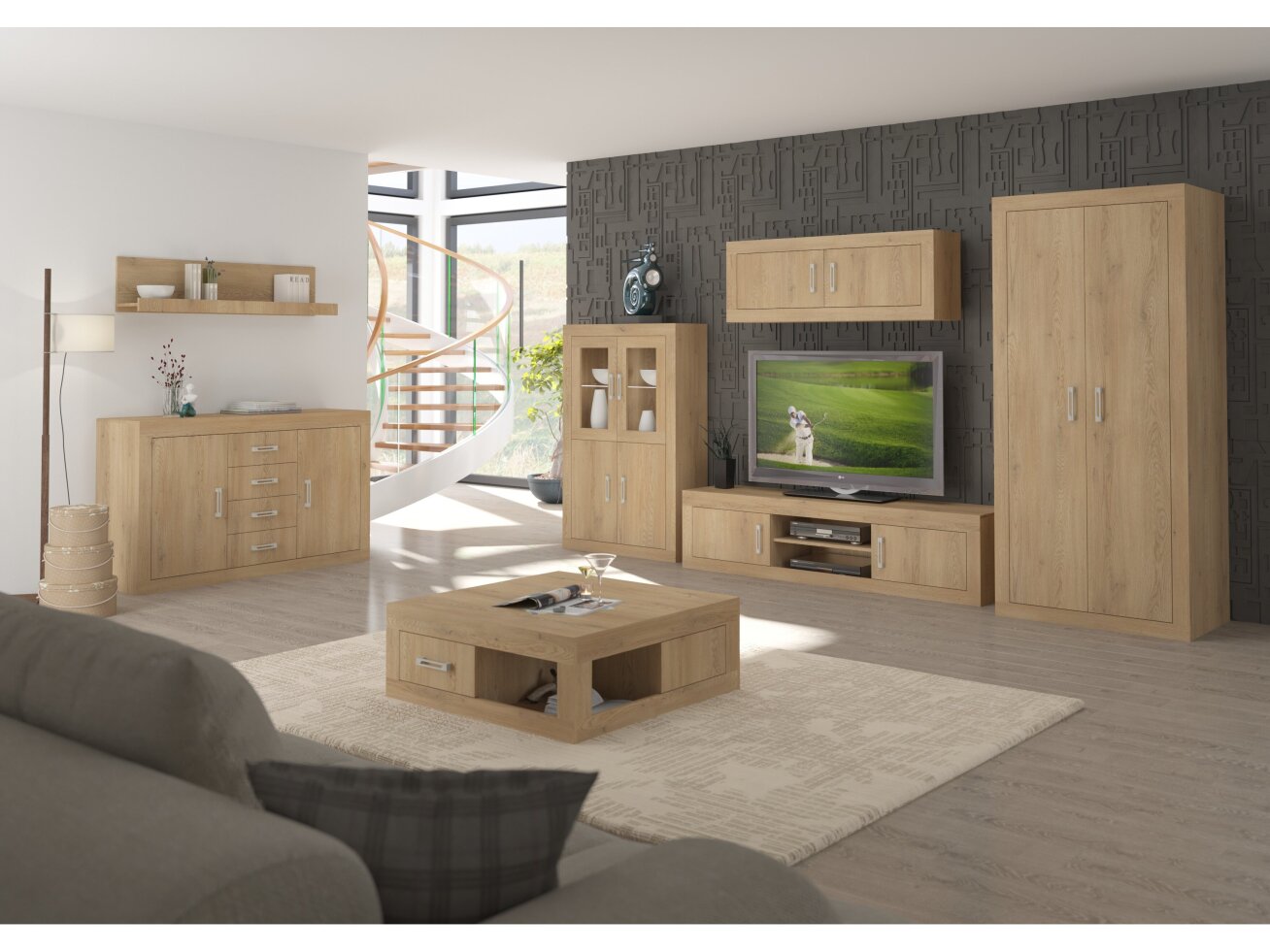 Svetainės baldų komplektas VERIN 10 5 Svetainės baldų komplektas VERIN 10 5