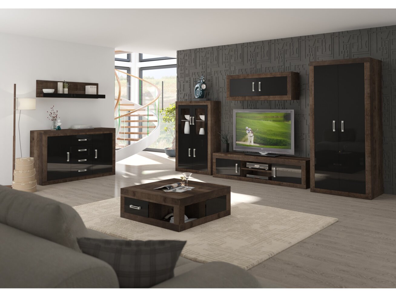 Svetainės baldų komplektas VERIN 10 10 Svetainės baldų komplektas VERIN 10 10