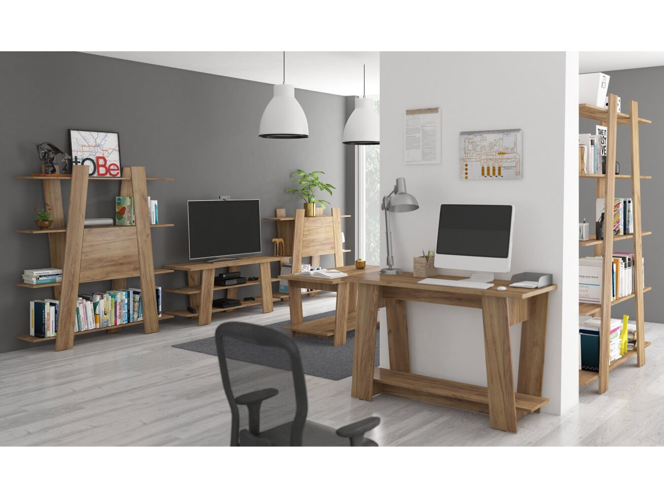 Svetainės baldų komplektas VIA 1 5