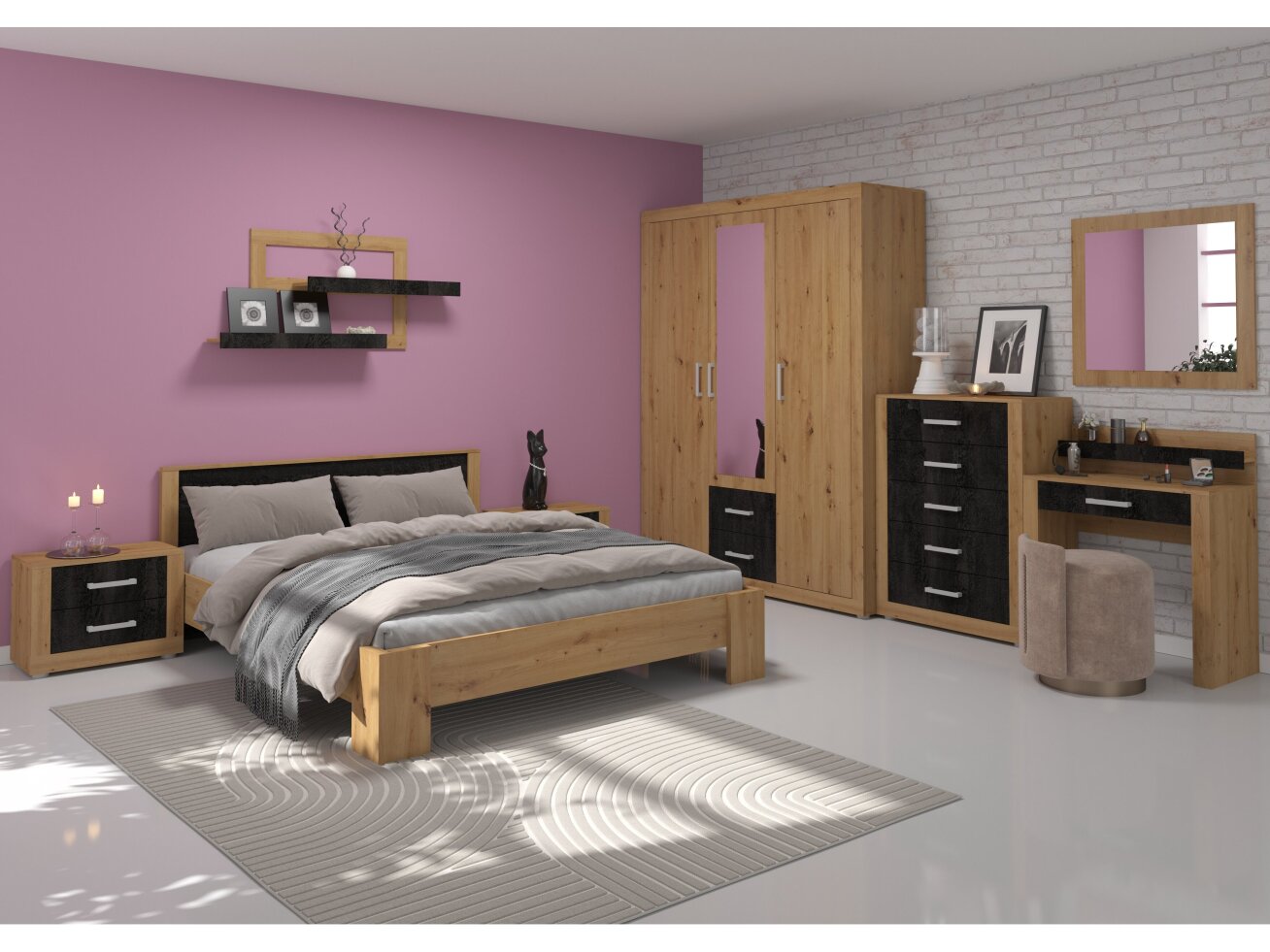 Miegamojo baldų komplektas VIKI 8