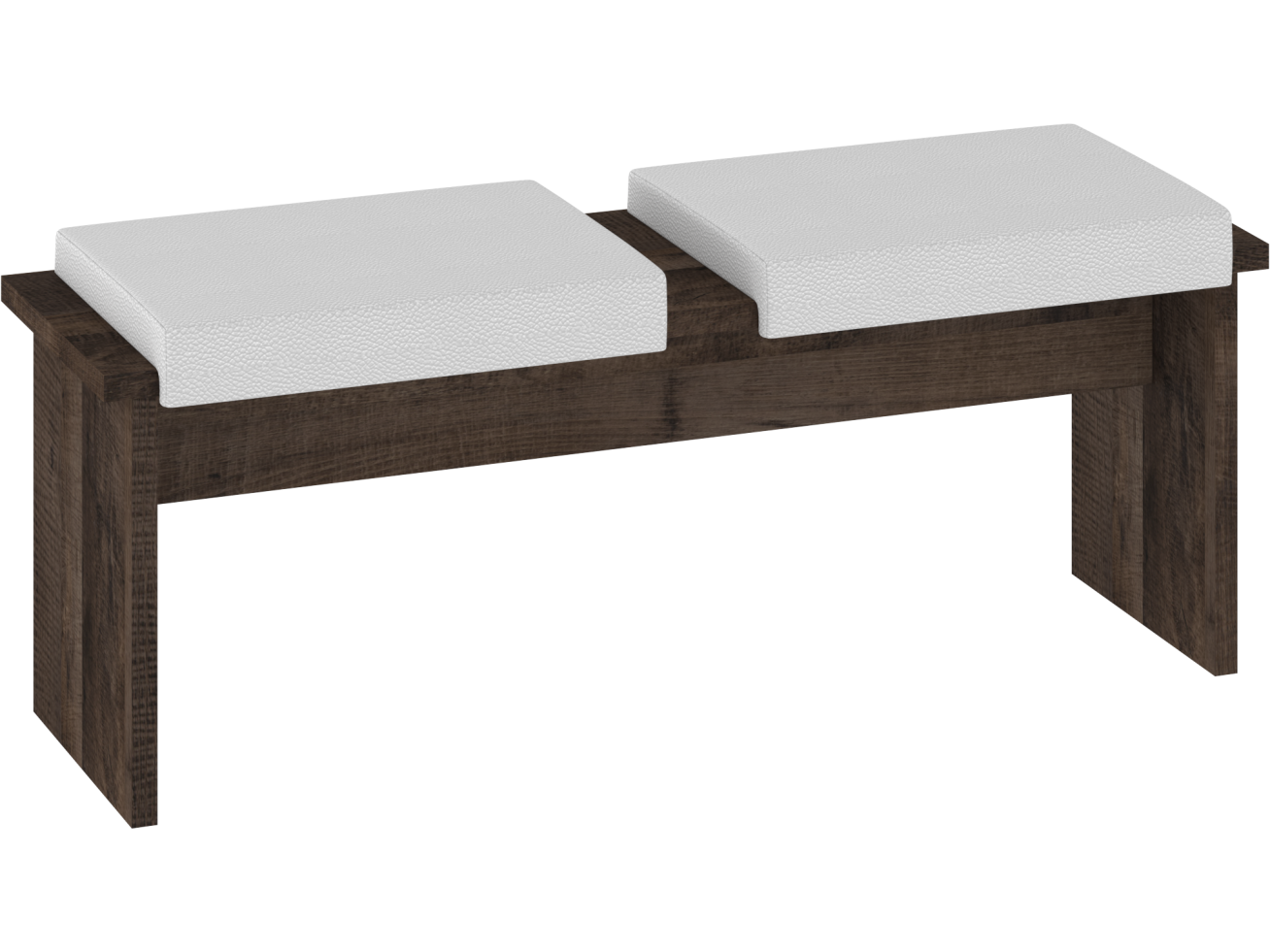 Dvivietė taburetė BON-05 eko balta 6 Dvivietė taburetė BON-05 eko balta 6