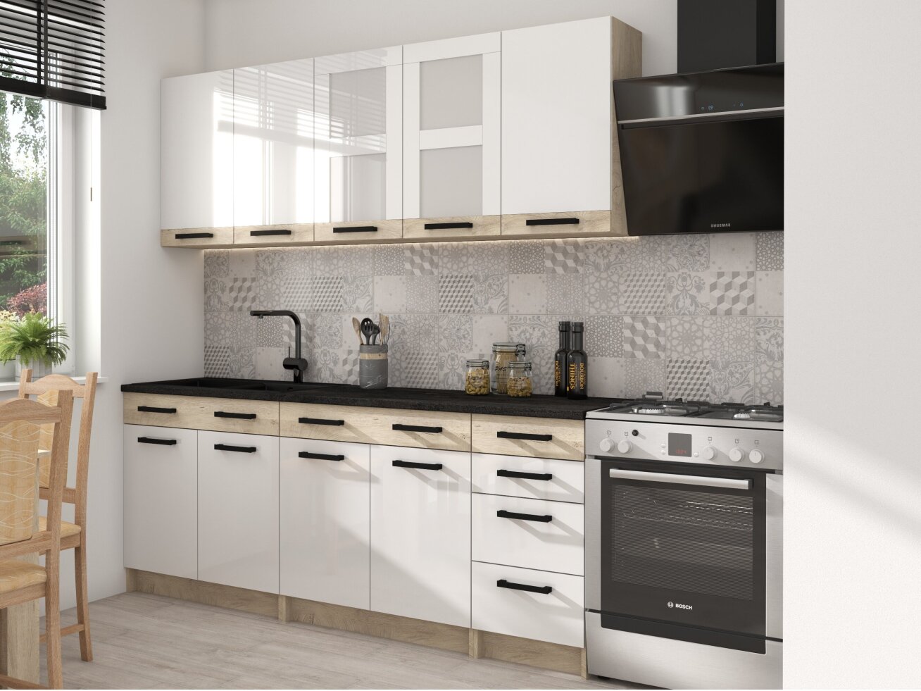 Virtuvės komplektas KORFU 2 3 Virtuvės komplektas KORFU 2 3