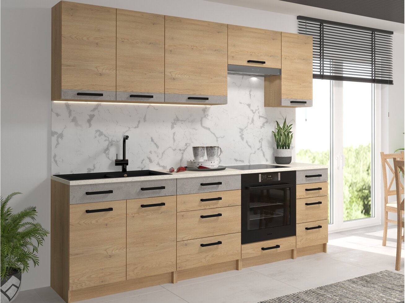 Virtuvės komplektas KORFU 3 2 Virtuvės komplektas KORFU 3 2