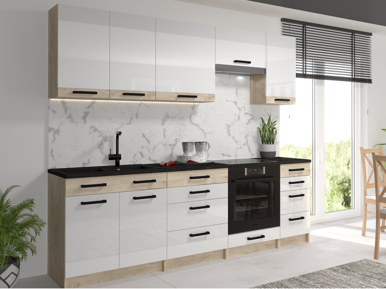Virtuvės komplektas KORFU 3 3 Virtuvės komplektas KORFU 3 3