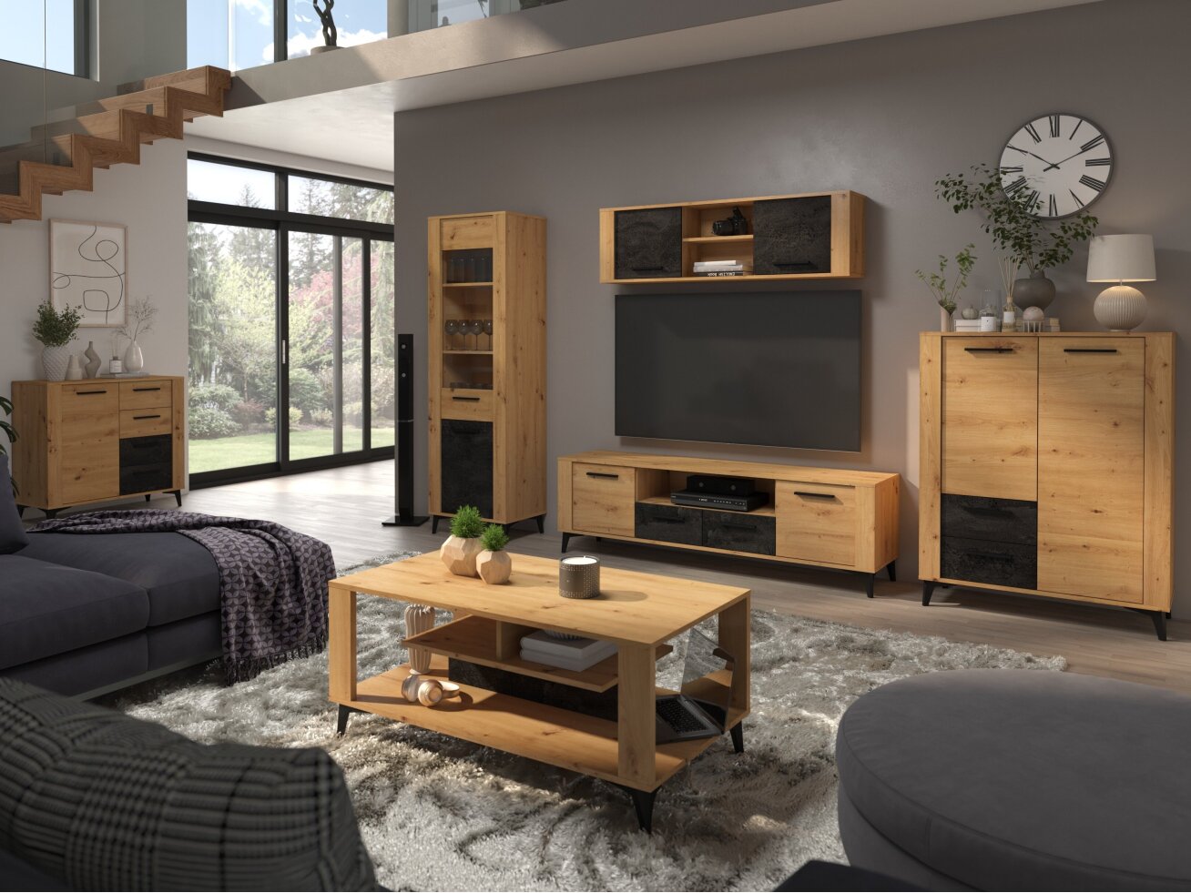 Svetainės baldų komplektas SIGMA 2 6 Svetainės baldų komplektas SIGMA 2 6