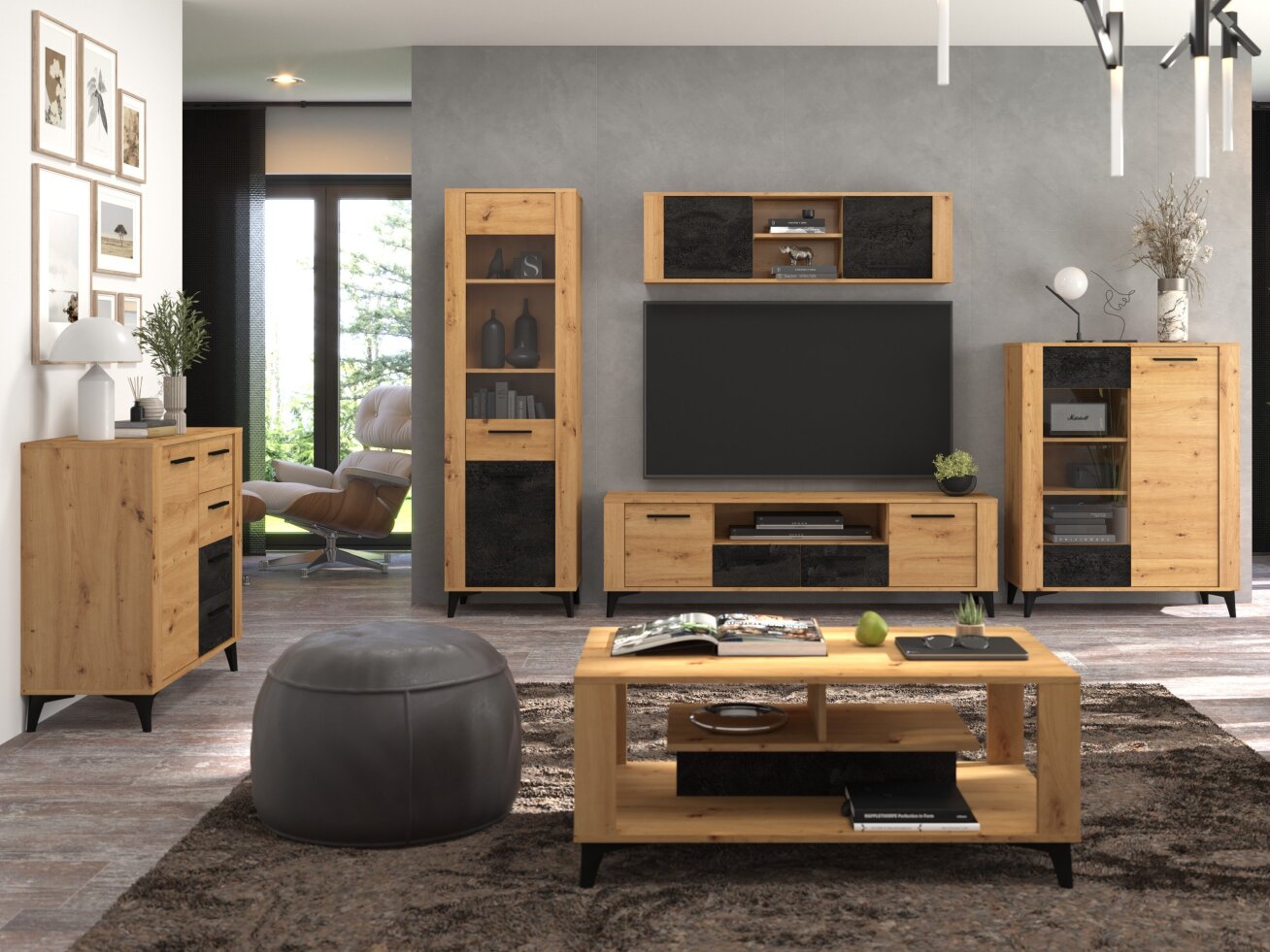 Sveitainės baldų komplektas SIGMA 4 6 Sveitainės baldų komplektas SIGMA 4 6