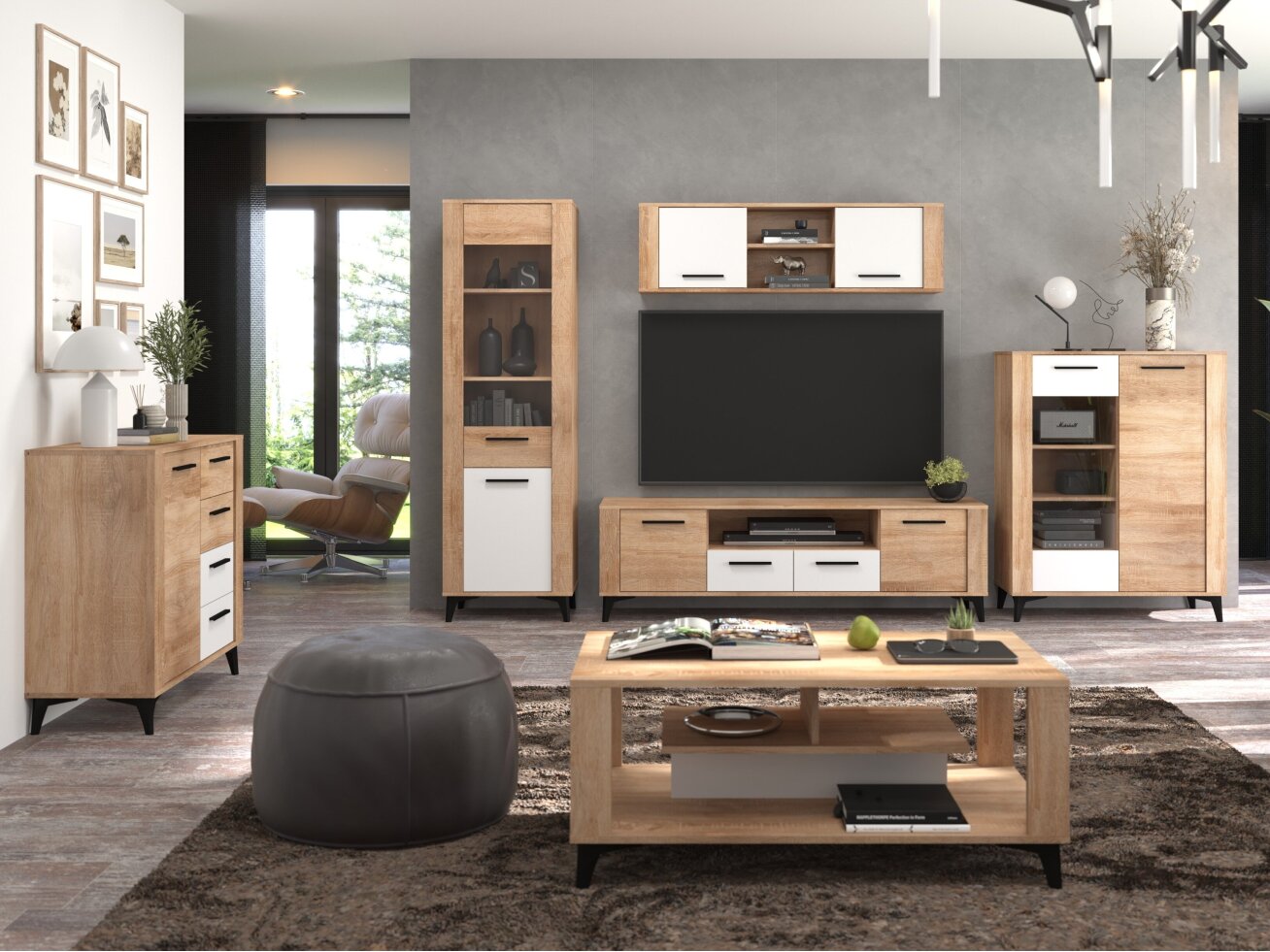 Sveitainės baldų komplektas SIGMA 4 8 Sveitainės baldų komplektas SIGMA 4 8