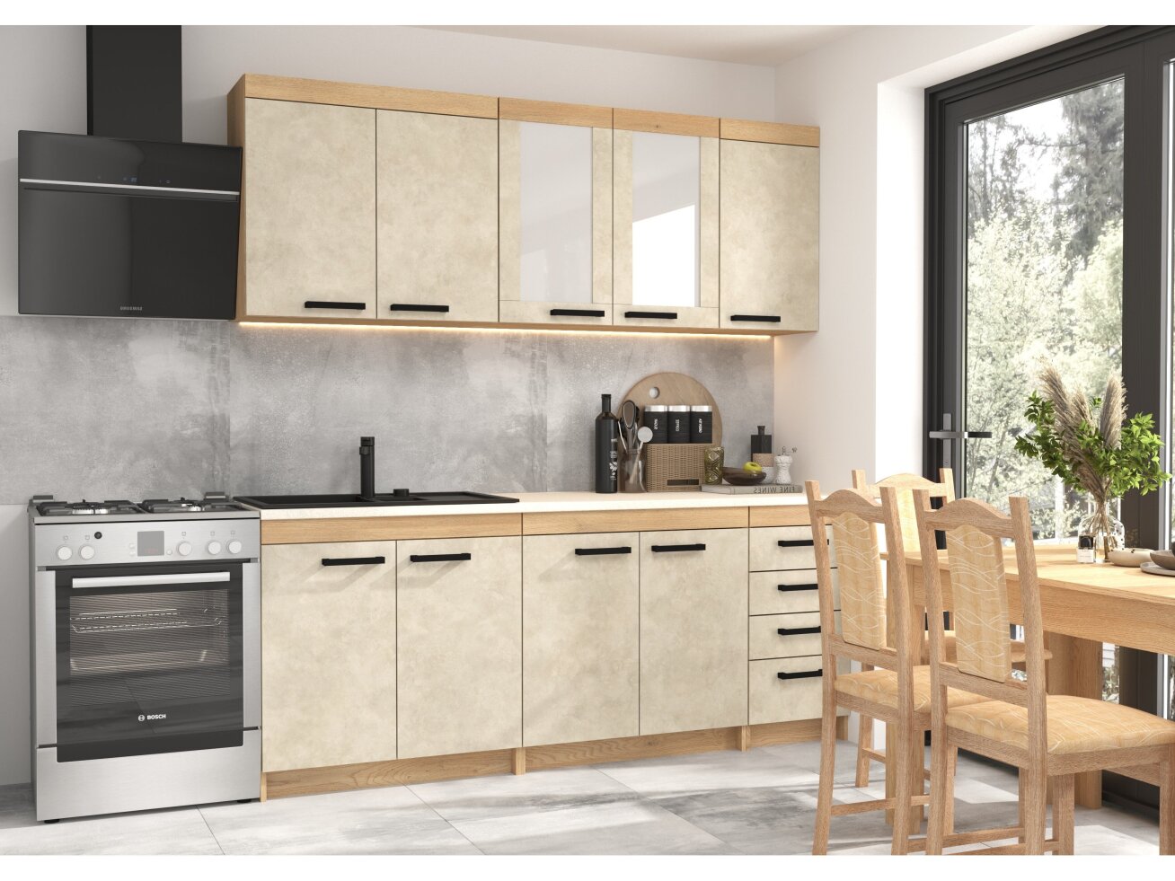 Virtuvės komplektas RODOS 2 8 Virtuvės komplektas RODOS 2 8