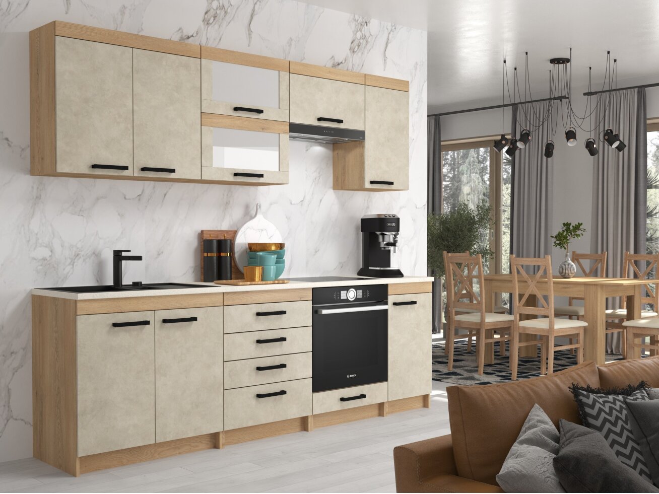 Virtuvės komplektas RODOS 3 10 Virtuvės komplektas RODOS 3 10