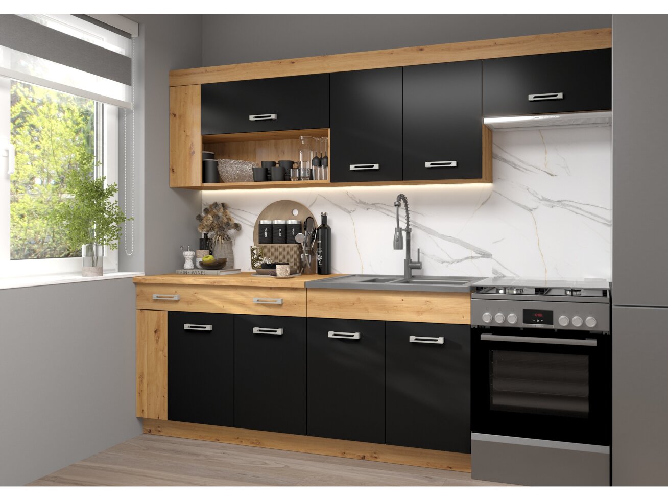 Virtuvės komplektas VIZA PLUS 2 Virtuvės komplektas VIZA PLUS 2