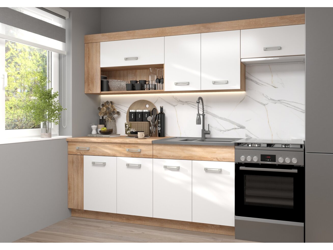 Virtuvės komplektas VIZA PLUS 5 Virtuvės komplektas VIZA PLUS 5