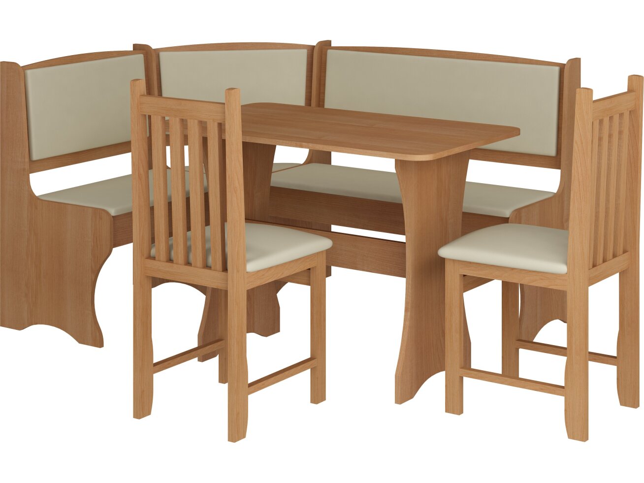 Valgomojo kampinis komplektas su kėdėmis B 9