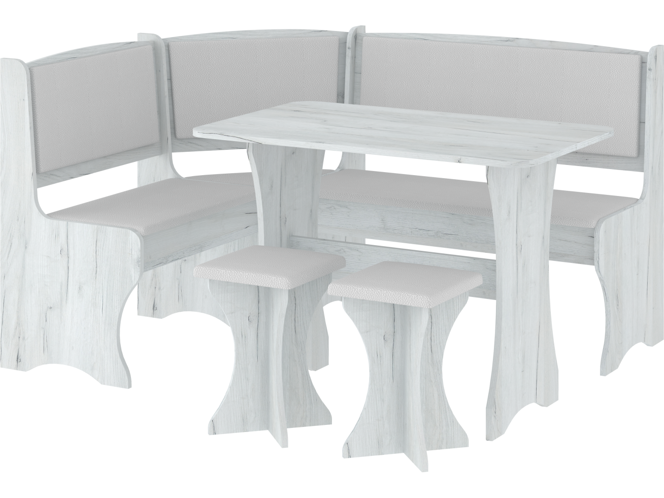 Valgomojo kampinis komplektas su taburetėmis 2 Valgomojo kampinis komplektas su taburetėmis 2