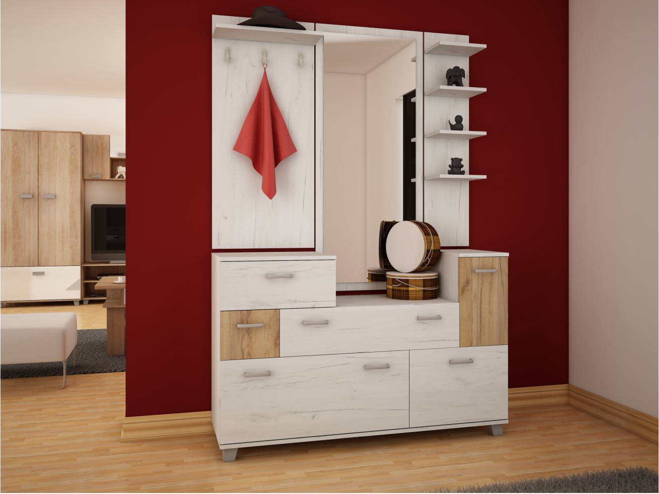 Prieškambario komplektas GRAND 4 Prieškambario komplektas GRAND 4