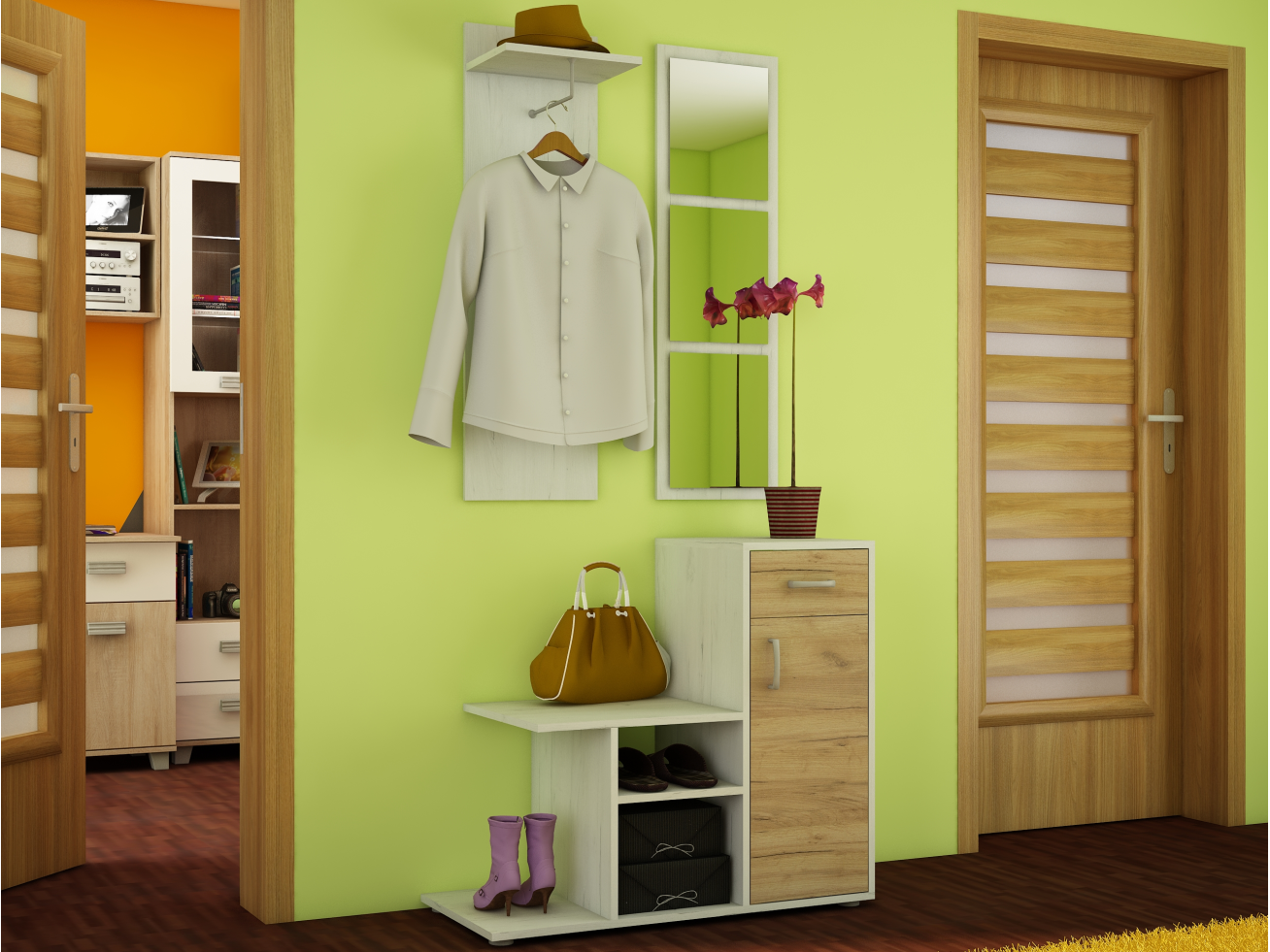 Prieškambario komplektas MIKA 3 Prieškambario komplektas MIKA 3