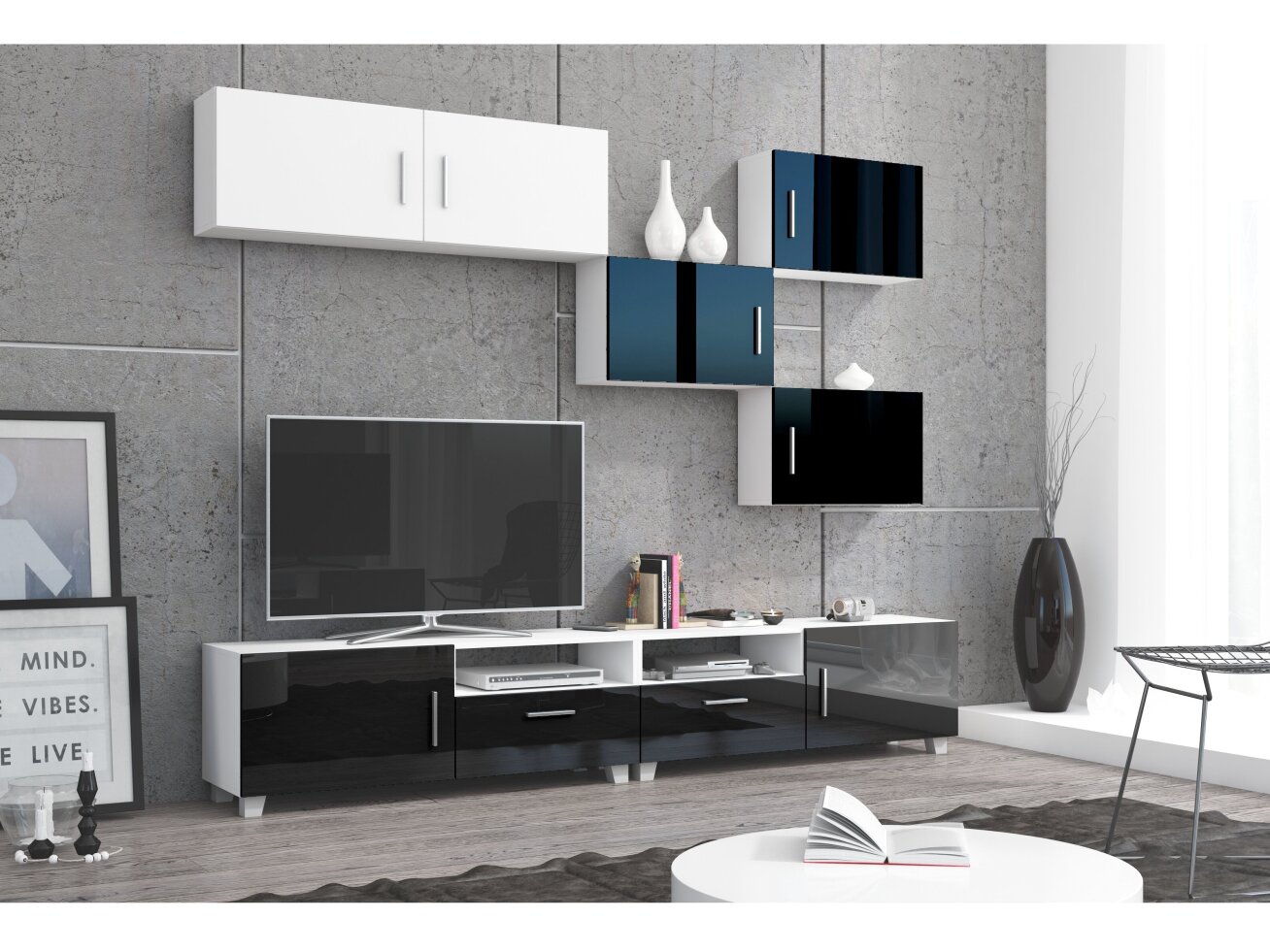 TV staliukas su lentynomis KUGA 5