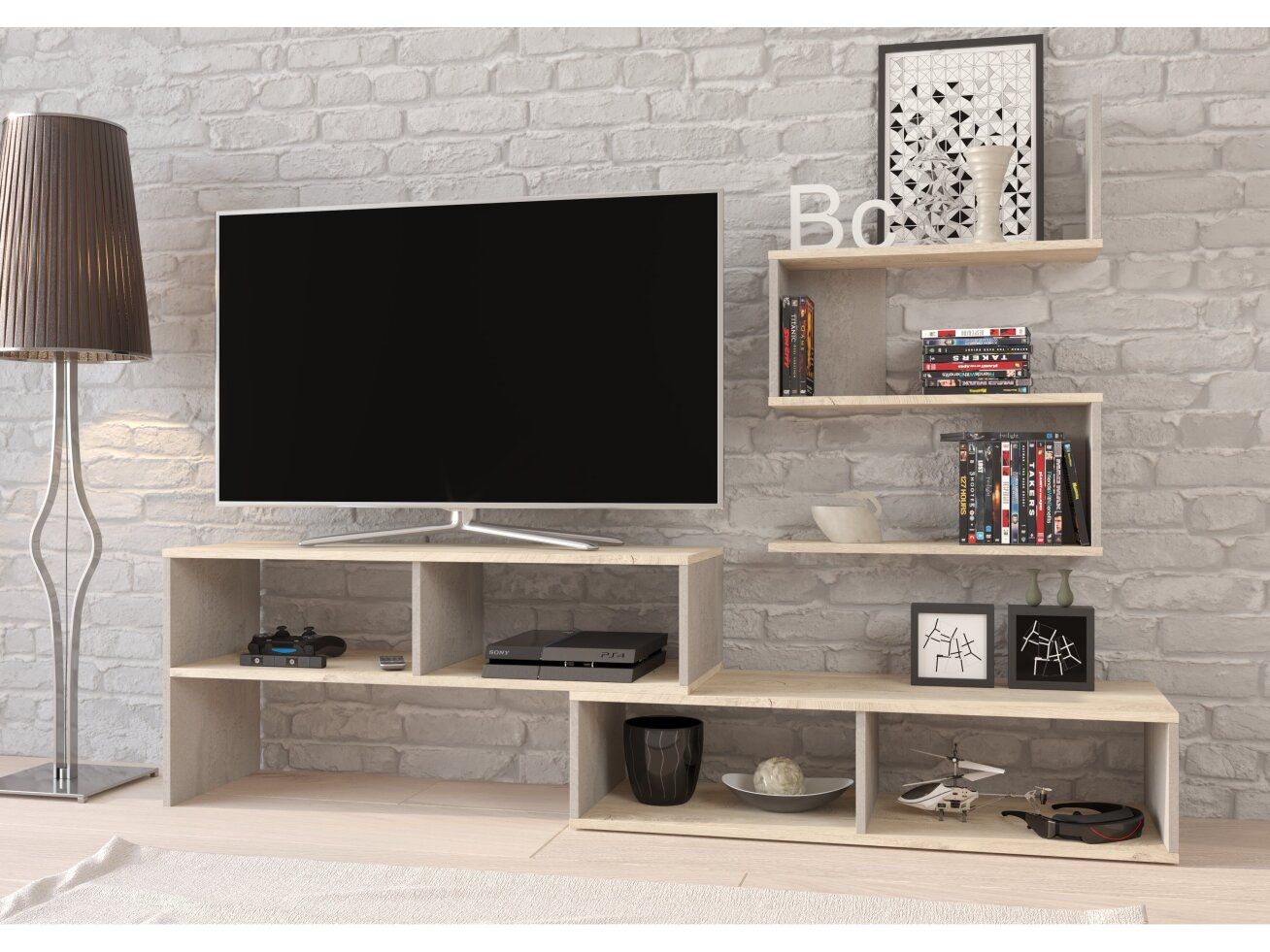 TV staliukas su lentynėlė SYDNEY 3 TV staliukas su lentynėlė SYDNEY 3