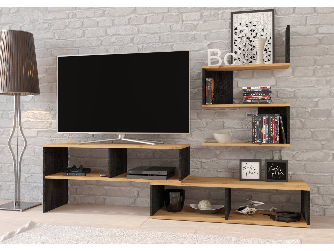 TV staliukas su lentynėlė SYDNEY 2 TV staliukas su lentynėlė SYDNEY 2