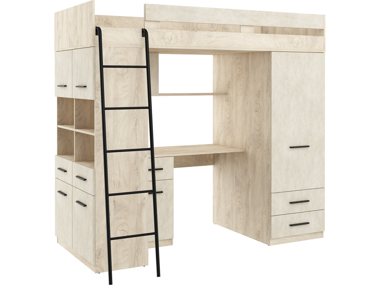 Lova su spinta ir rašomuoju stalu LEVEl 10