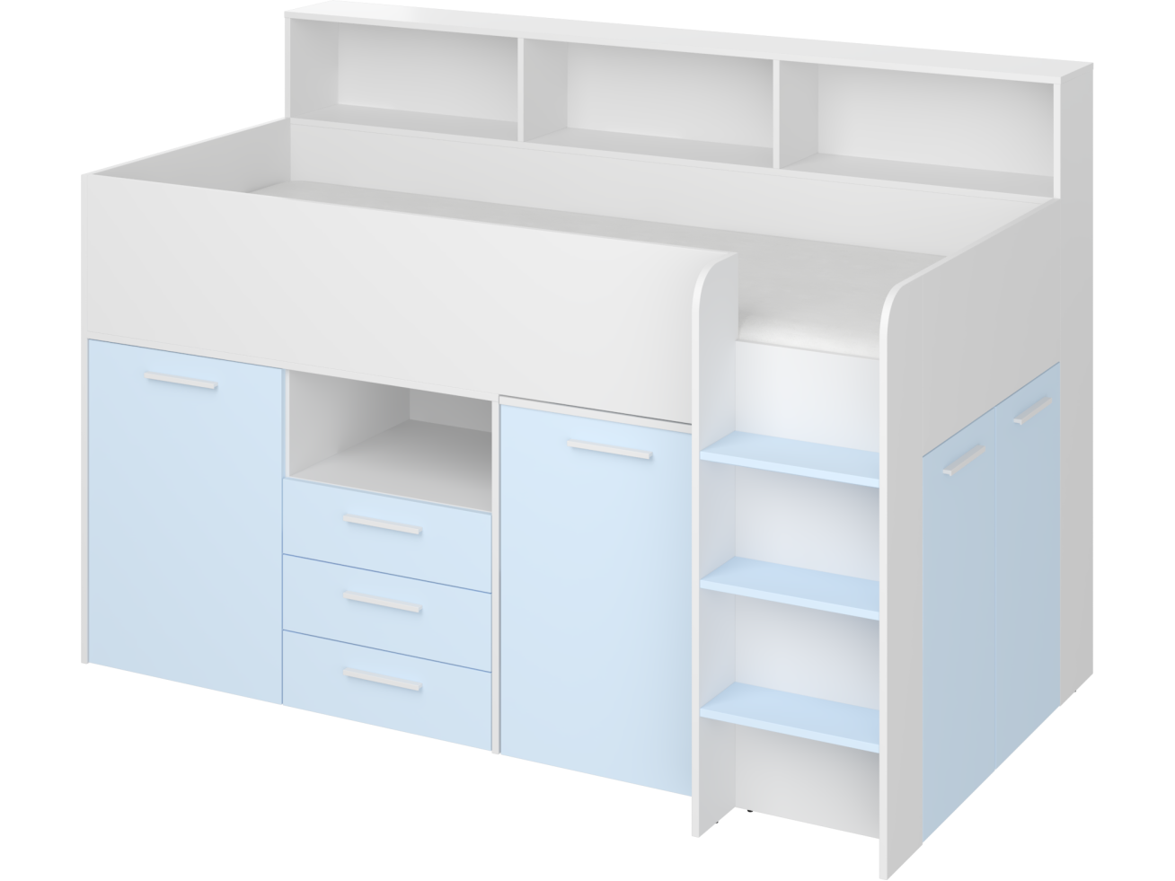 Lova su stalčiais ir rašomuoju stalu NEO 17