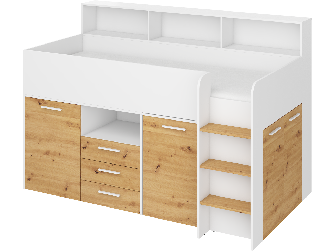 Lova su stalčiais ir rašomuoju stalu NEO 19