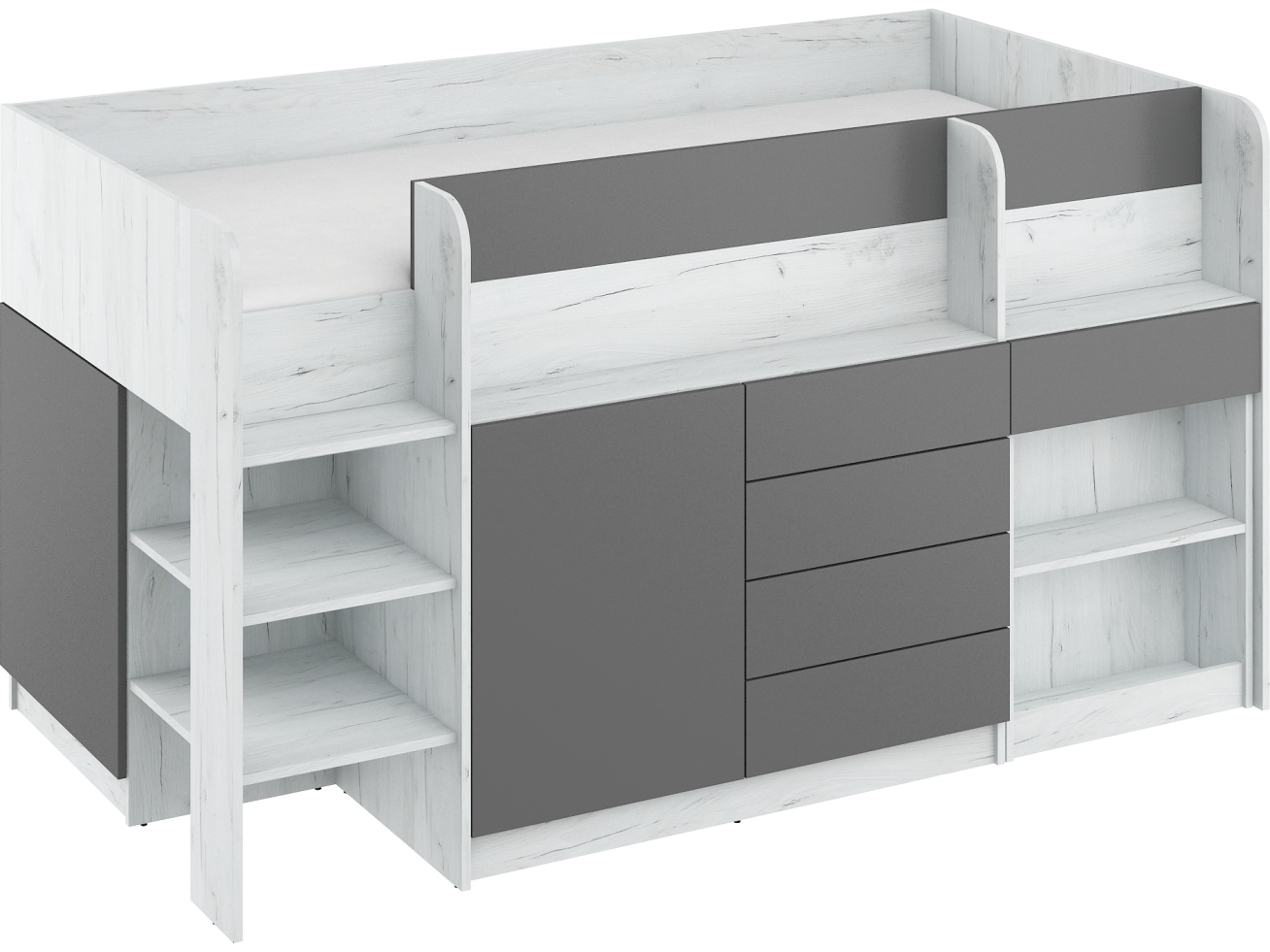 Lova su stalčiais ir rašomuoju stalu SMILE 8